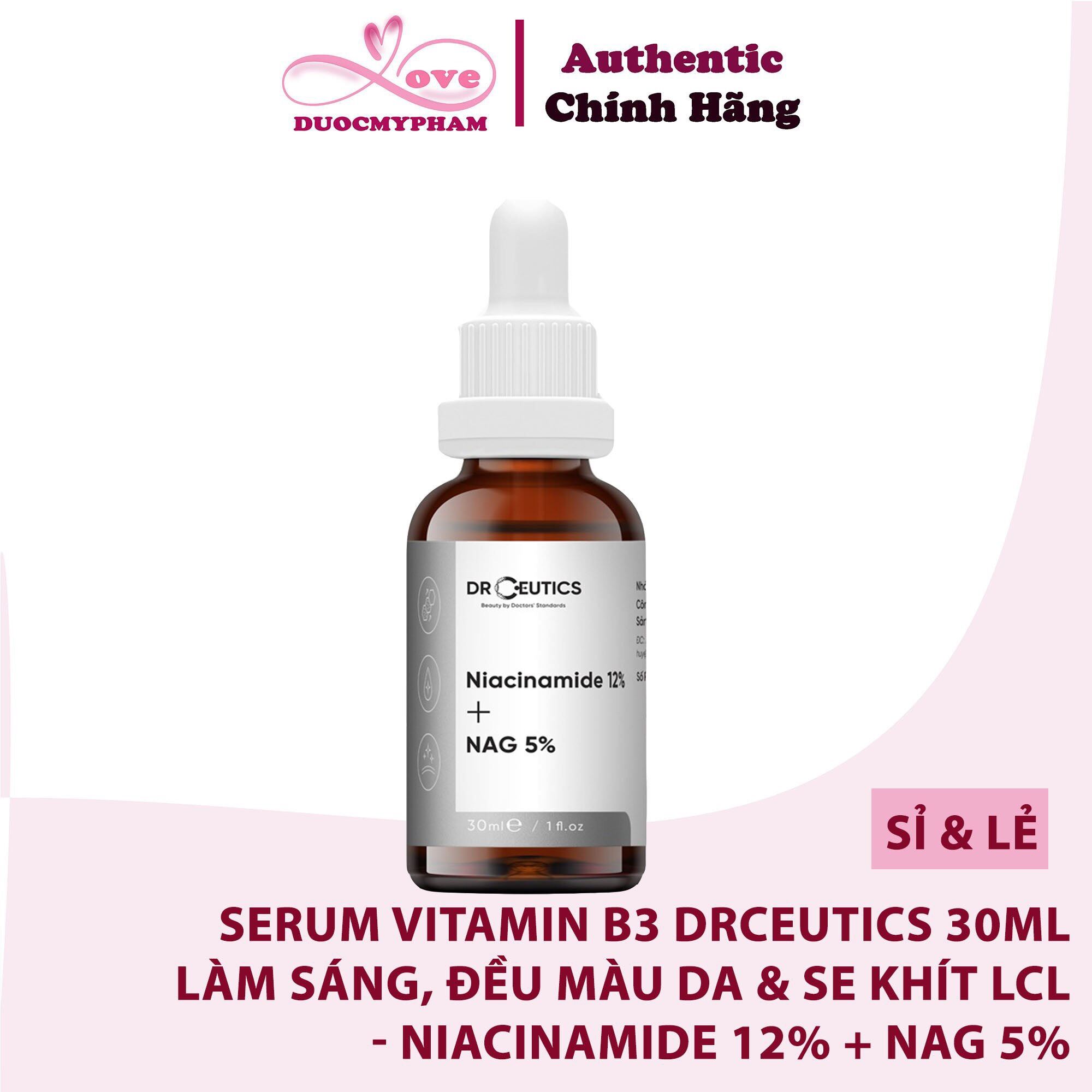 Serum B3 Niacinamide 12% DrCeutics - Giảm Thâm, Sáng Da & Kiểm Dầu thumbnail
