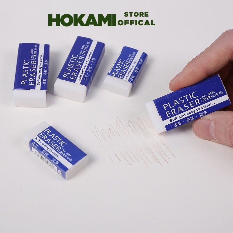 Tẩy bút chì 3083 - gôm tẩy 2b cao cấp học sinh sinh viên văn phòng phẩm - HOKAMI
