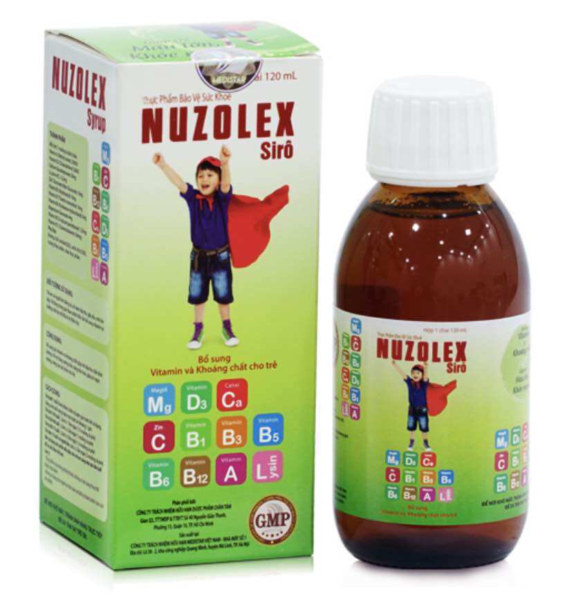Siro Nuzolex , Siro ăn ngon tăng cường đề kháng Nuzolex