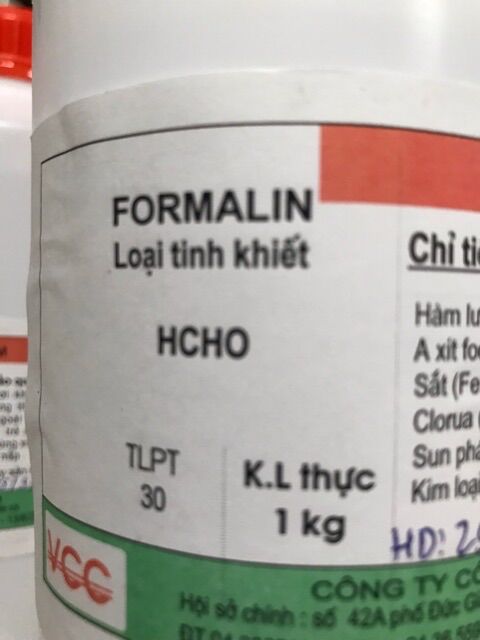 Sát trùng chuồng trại phóc môn, Formol (Formalin) 1 lít