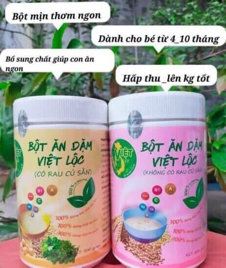 Bột ăn dặm Việt Lộc ❤️Bột ăn dặm dinh dưỡng cho bé từ 4m hàng chính hãng