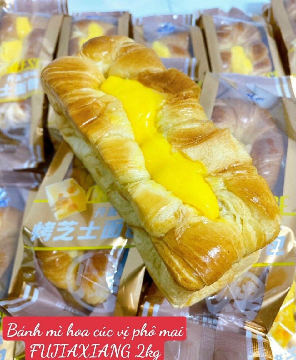 Combo 5 cái bánh mì tươi hoa cúc phô mai/sữa