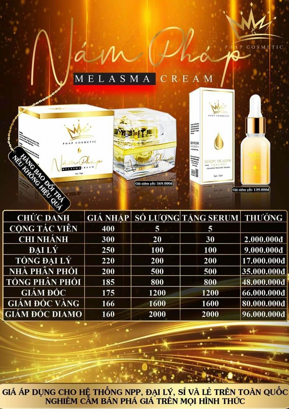 combo kem face siêu nám tặng kèm serum