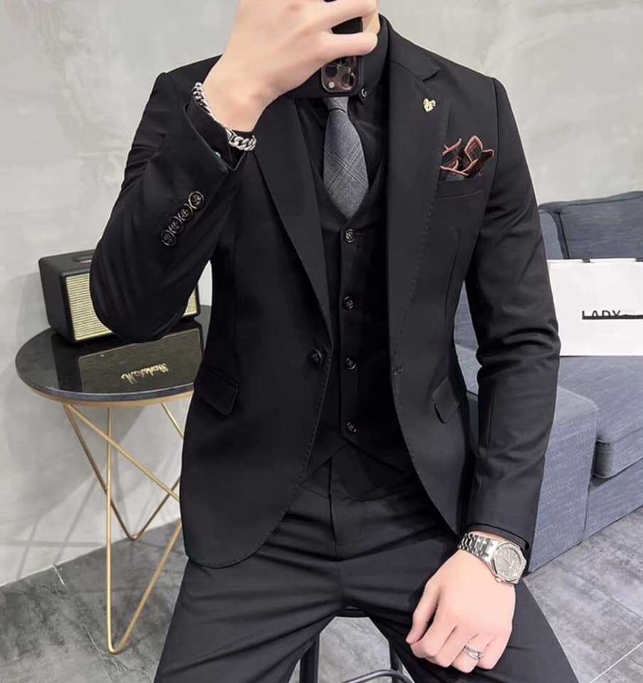 Áo vest nam, áo blazer thời trang chất kaki mềm mịn