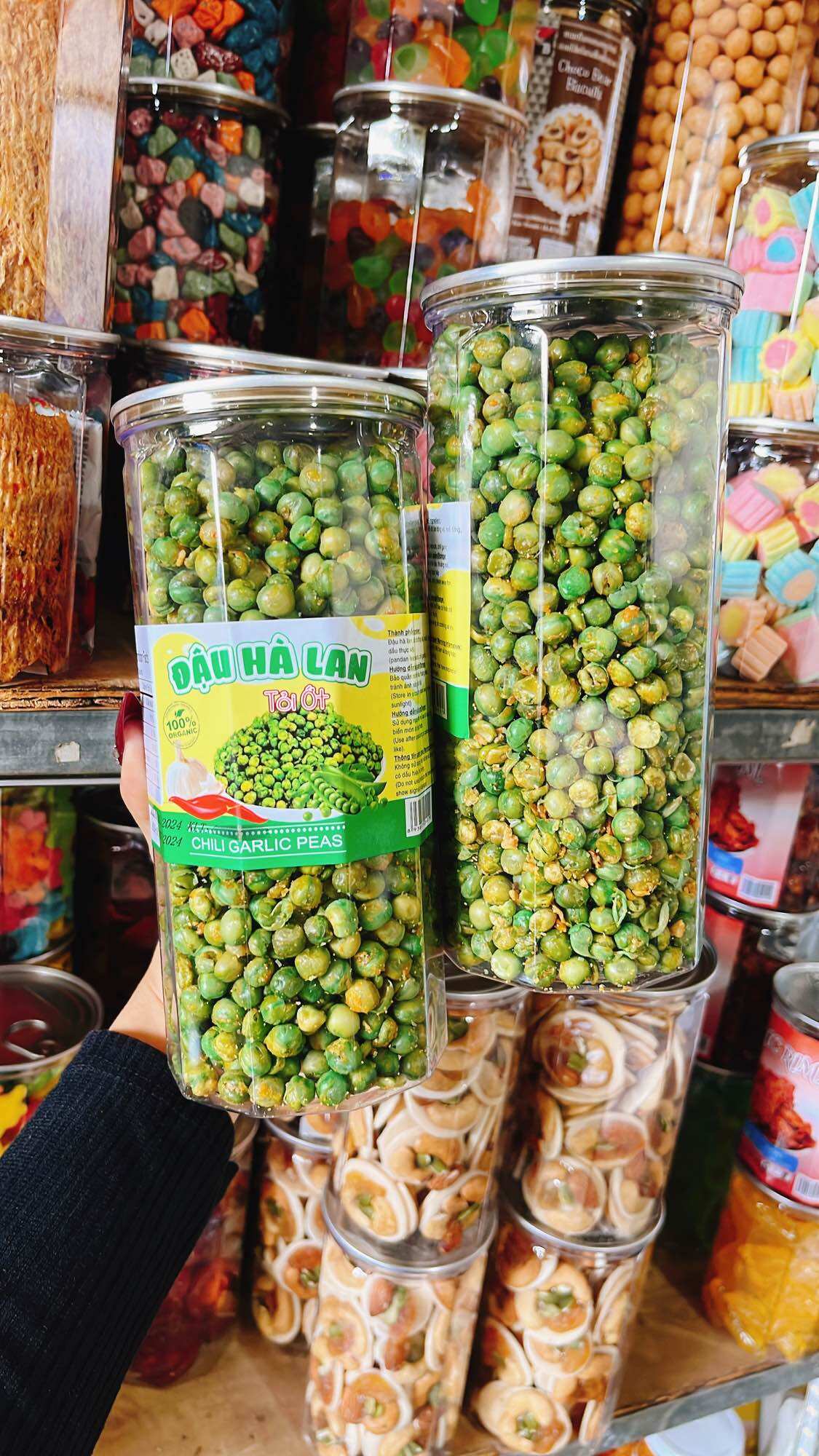 Đậu hà lan tỏi ớt 450g