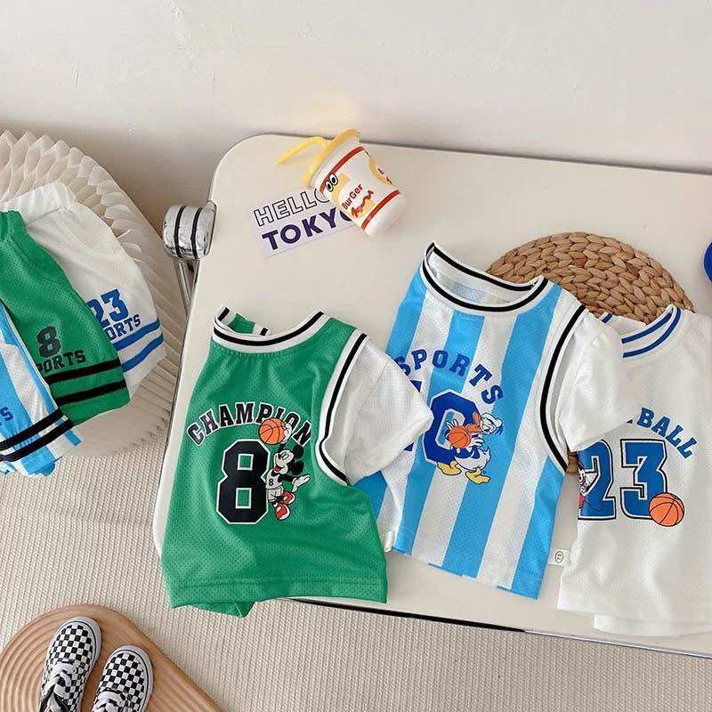 Bộ 3D thun thể thao cho bé trai 8-18kg