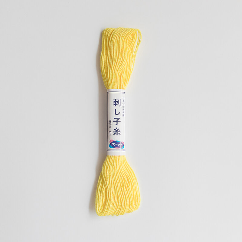Chỉ thêu ngón cái olympus nhật bản sashiko, chỉ thêu ngón tay cái cotton, màu trơn, chỉ thêu ngón tay cái 20 m