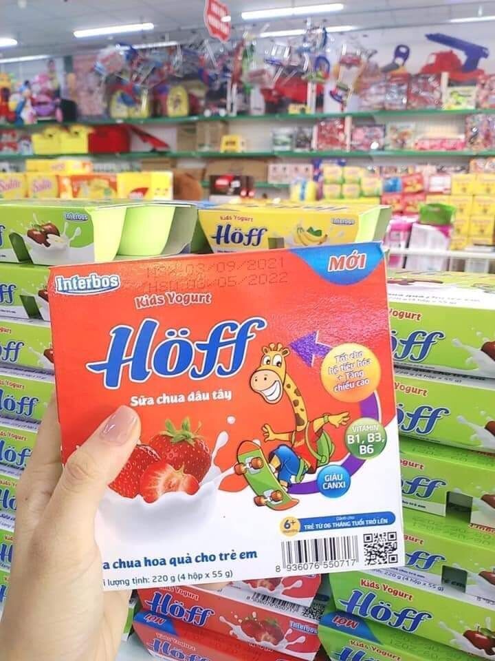 Thùng sữa chua Hoff 12 lốc ( date mới nhất)
