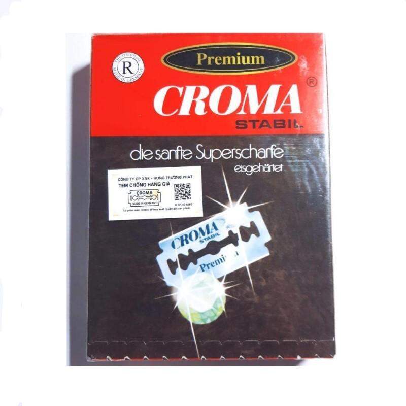 Hộp 10 lưỡi dao lam dao cạo râu croma sắc bén