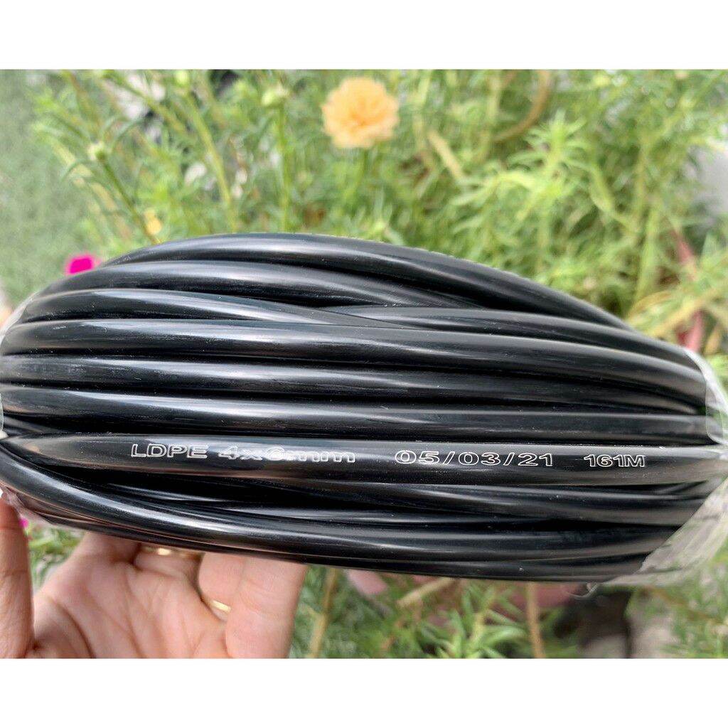 10m ống 6mm phun sương, tưới cây, tưới lan, tưới nhỏ giọt