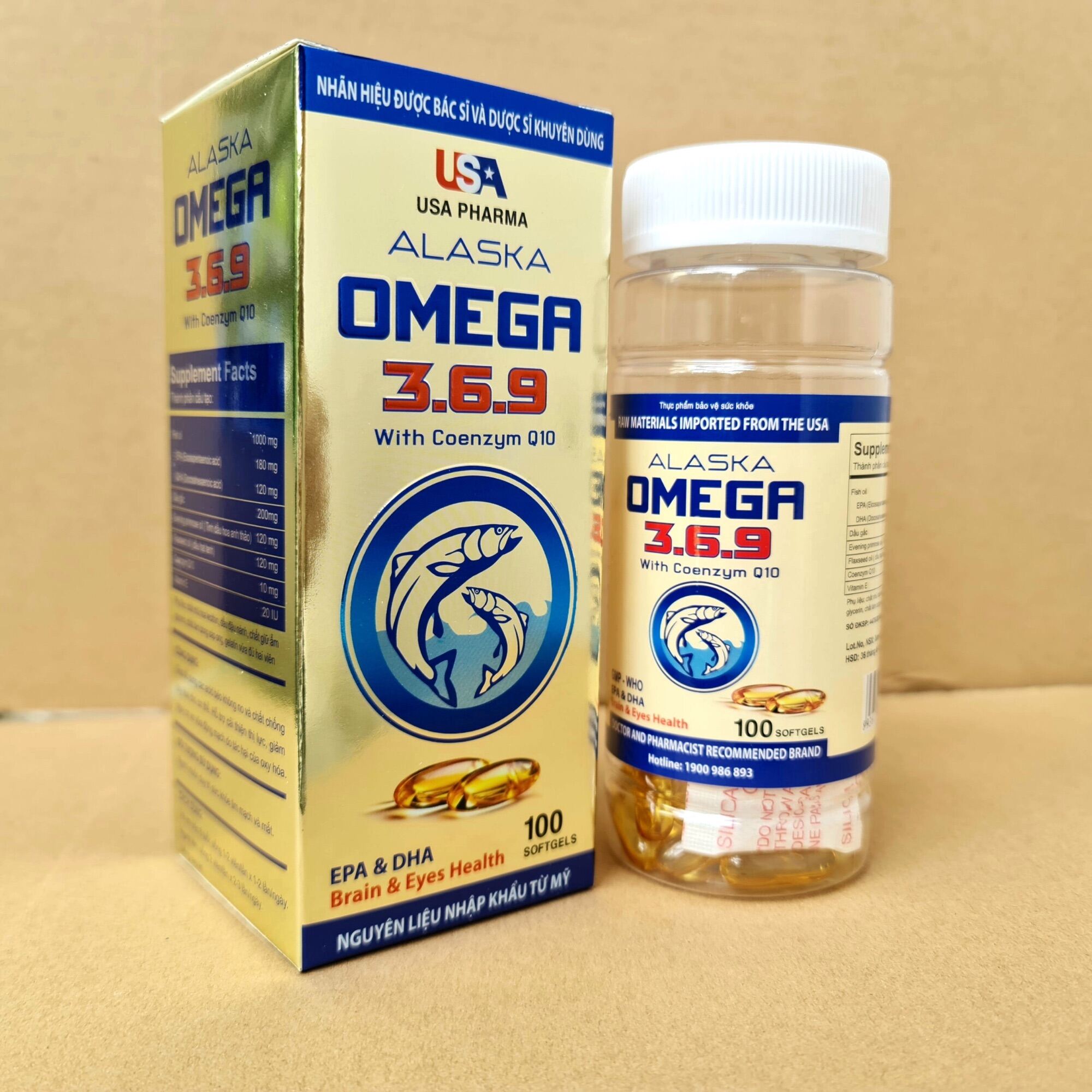 [Hcm]Alaska Omega 369 Giúp Tăng Cường Thị Lực Giảm Nguy Cơ Mắc Bệnh Tim Mạch - Hộp 100 Viên