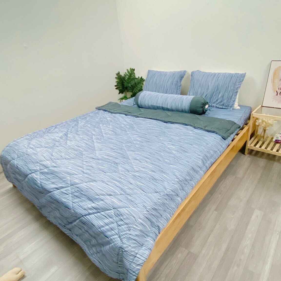 Bộ chăn ga áo gối thun lạnh hàn quốc