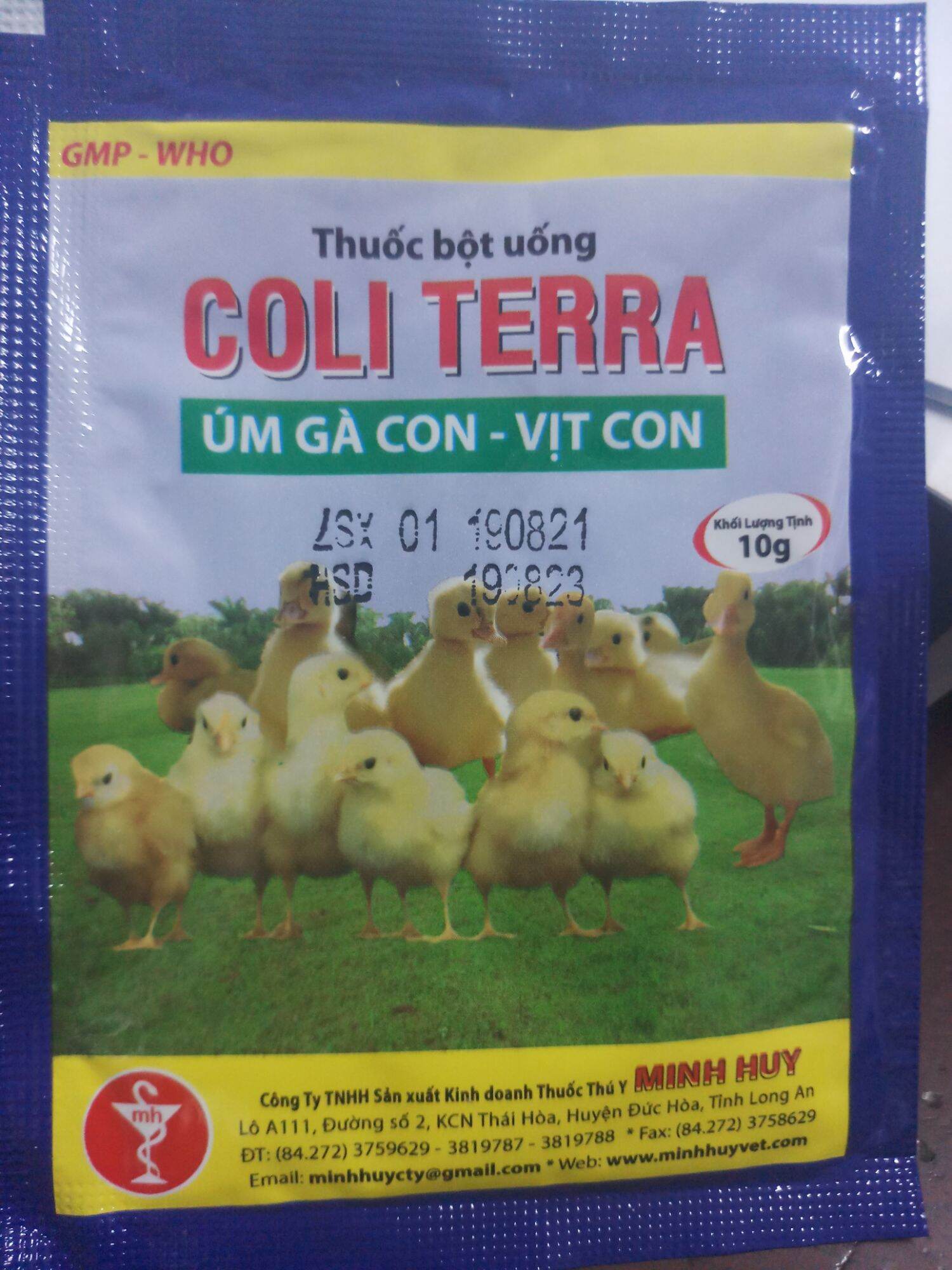 Coli Terra Coliterra combo 4 gói* 10 gram úm gà con, vịt con