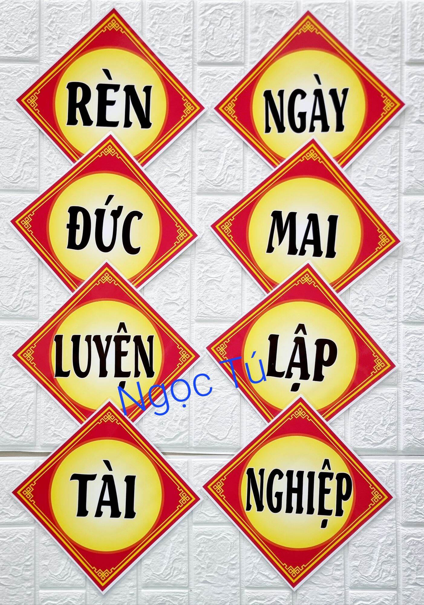 (Đồ dùng dạy học MCH) Khẩu hiệu trang trí lớp học .