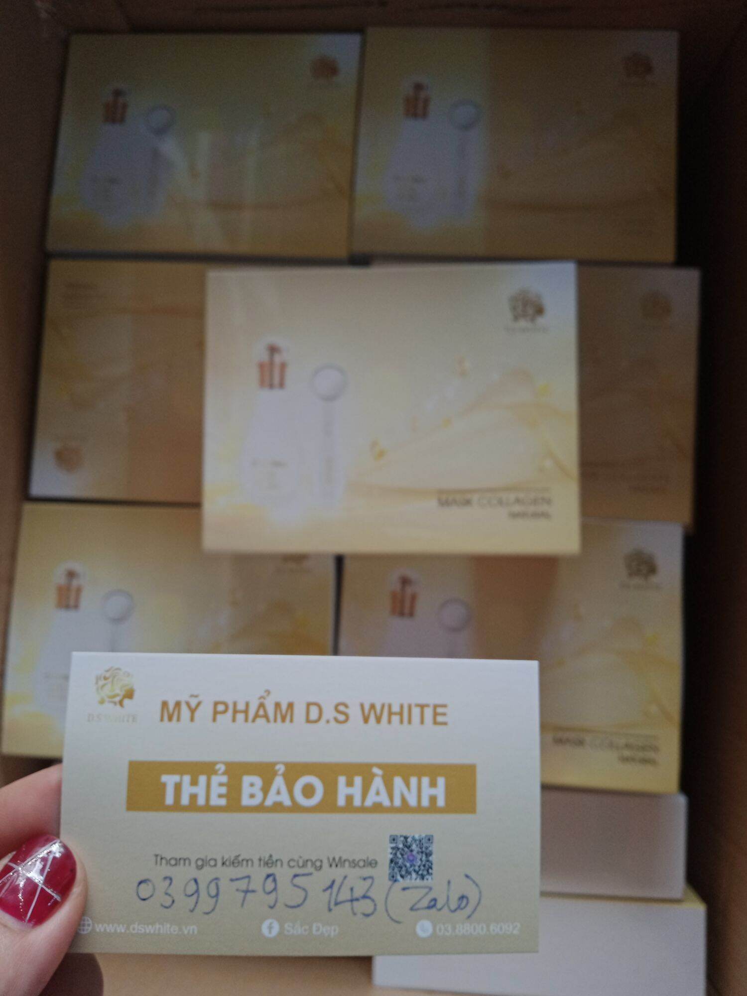 [HCM]Cấy Trắng Nhũ Phấn DS White