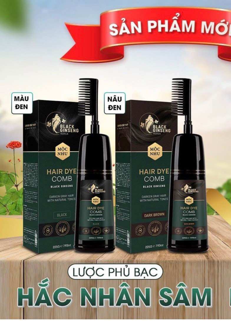 Dầu gội phủ bạc hắc nhân sâm cà phê mộc nhu - gội là đen