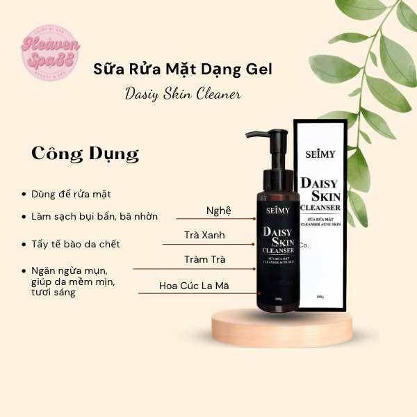 Sửa rửa mặt seimy skin7days chai 100ml - Heavenspa88