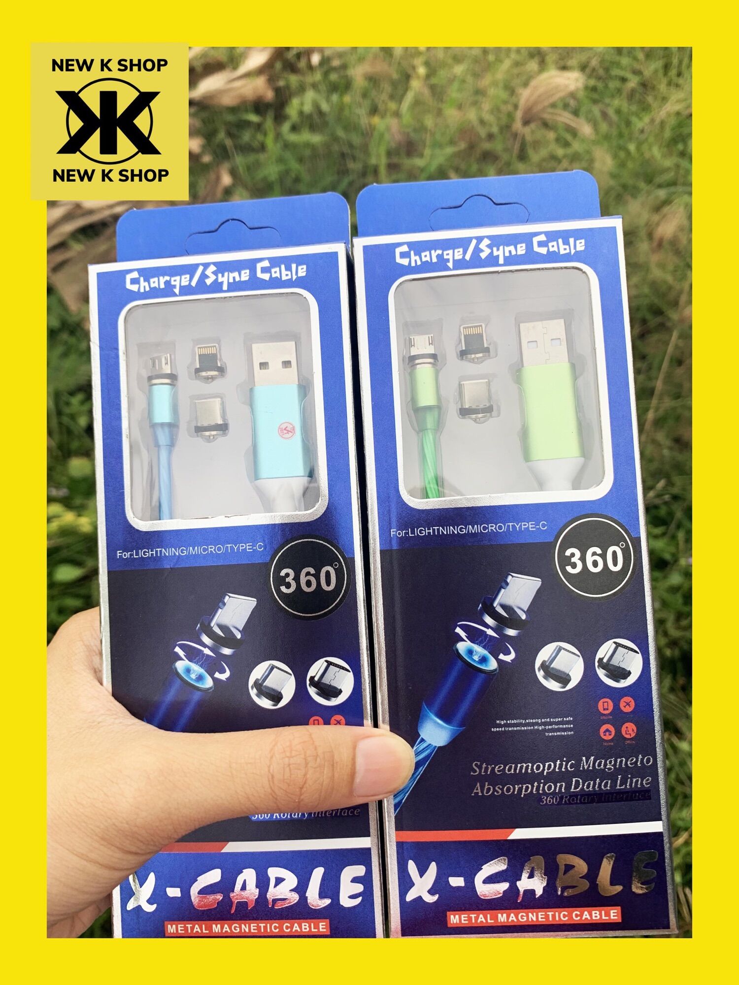Dây cáp sạc nhanh nam châm có đèn led phát sáng, lightning, Iphone, Samsung, type c,micro usb android, chính hãng giá rẻ