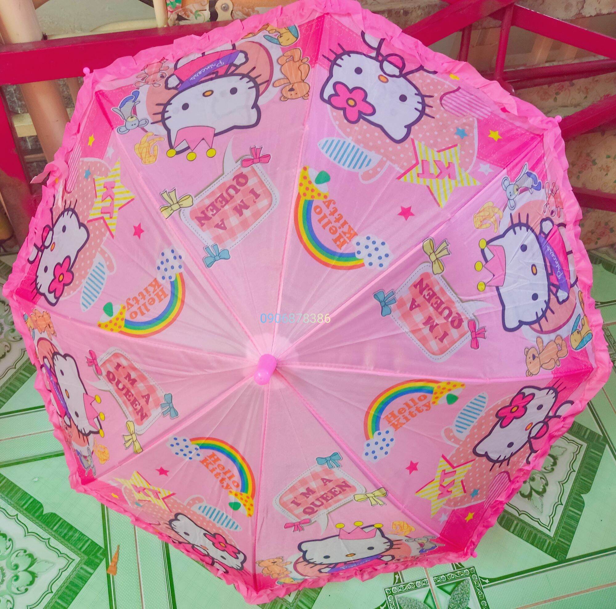 Ô dù cho bé gái hoạt hình Hello Kitty