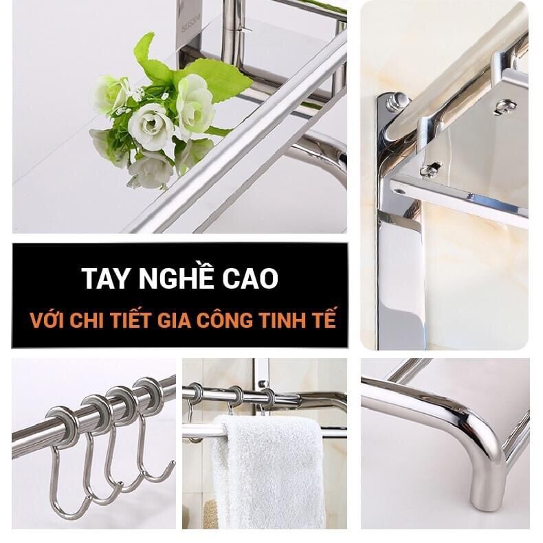 [HCM]Kệ 2 tầng inox 304