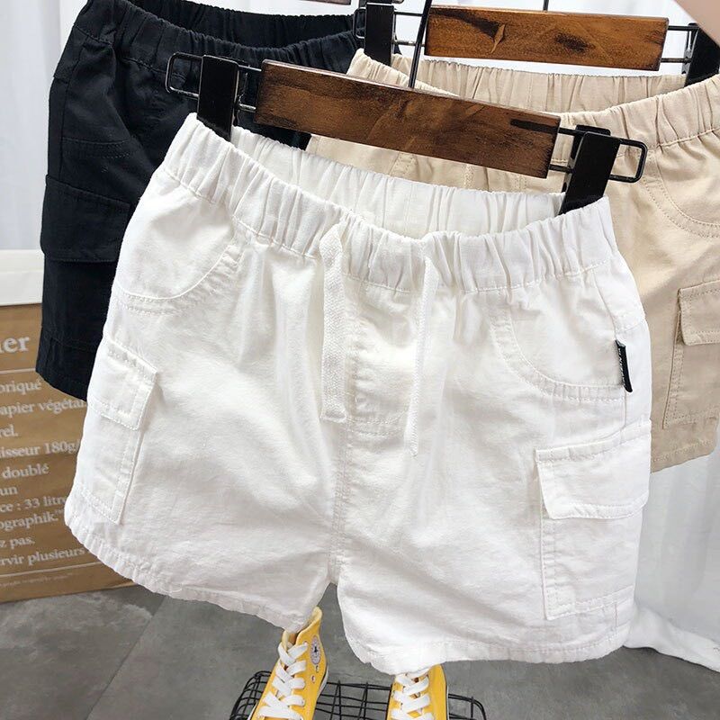 Quần short kaki túi hộp bé trai