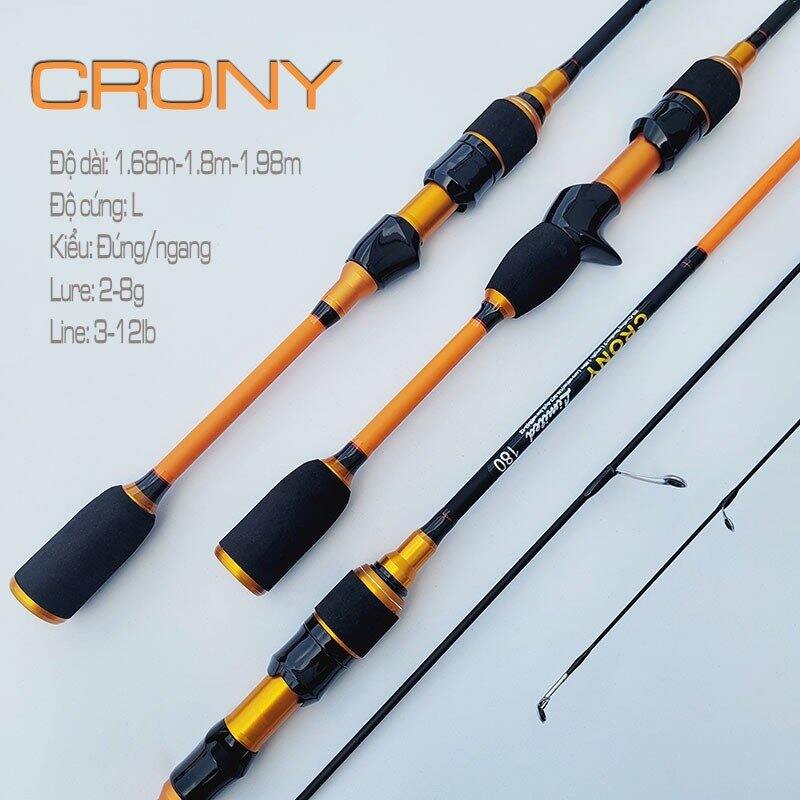 Cần câu lure Crony màu cam ngọn đặc thách thức các cần thủ