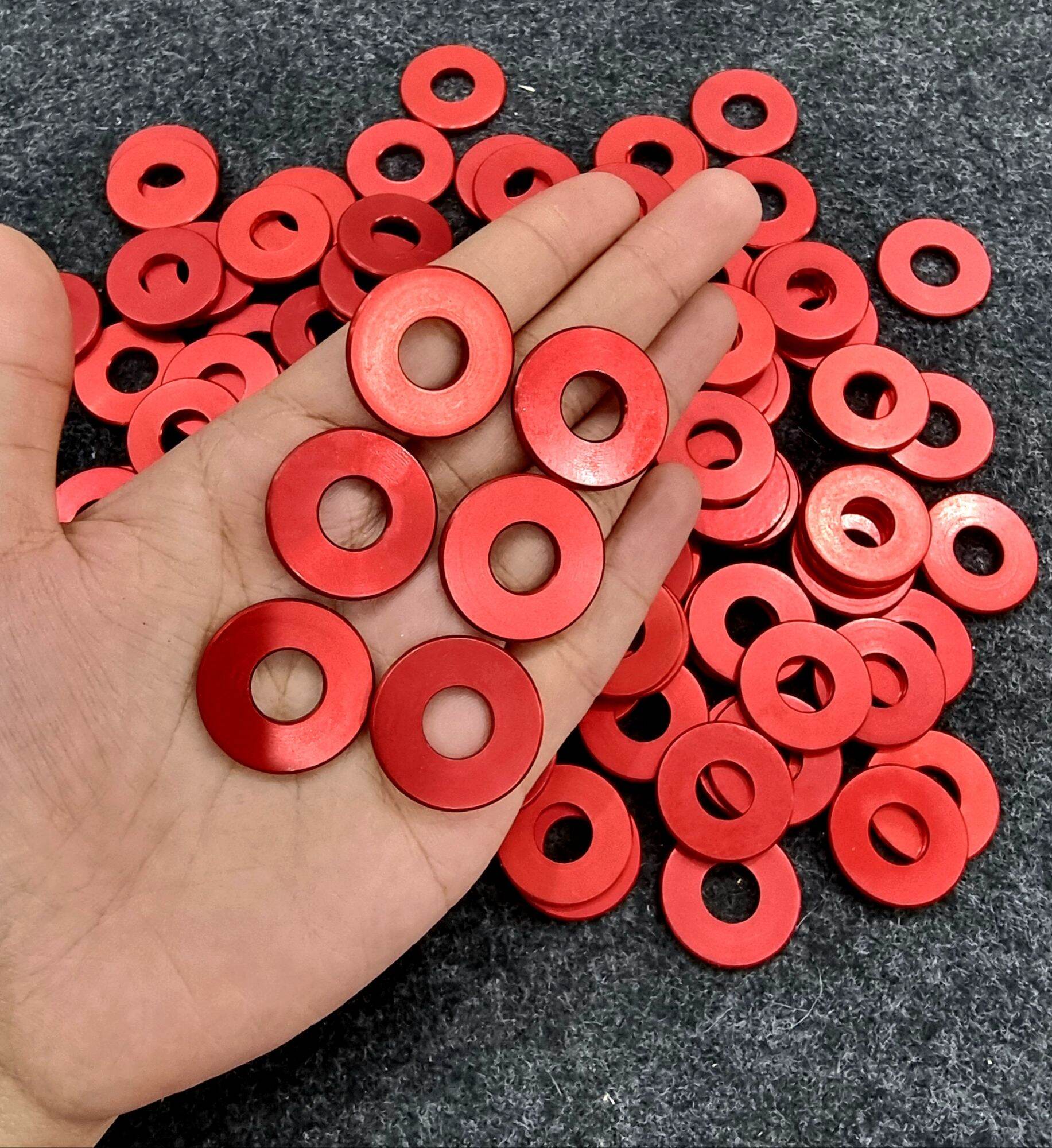 long đền đỏ mẫu phẳng nhôm cnc đủ size