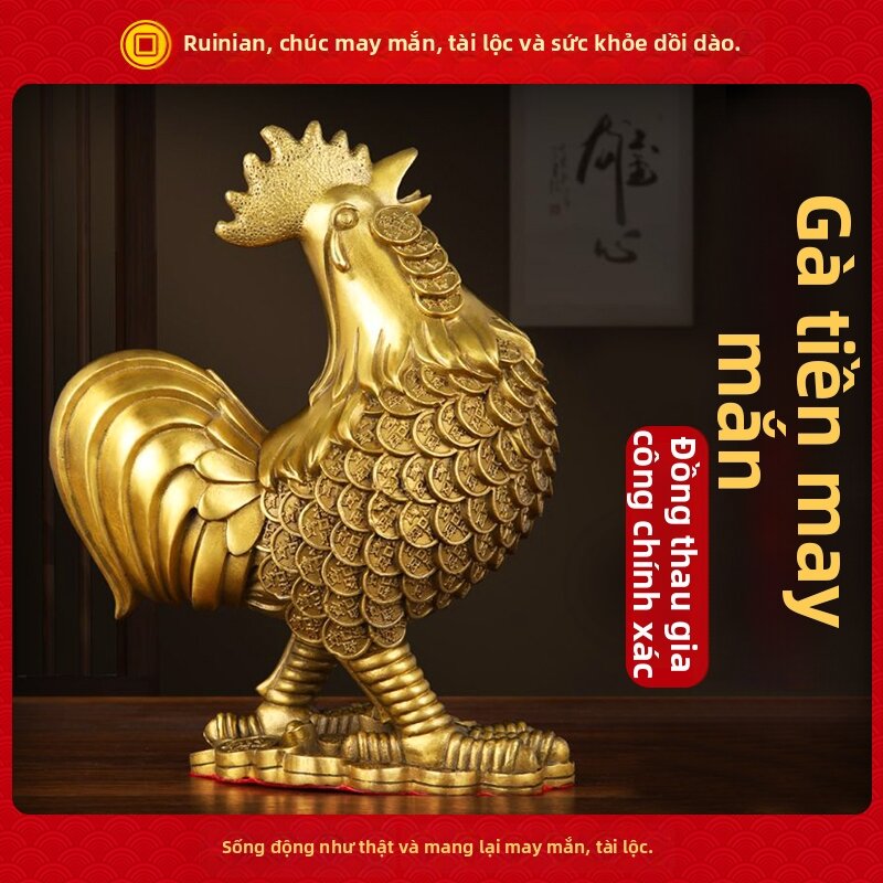 Lucky Wealth Gold Chicken Decorative Artwork Giá 2,396,000 Đồng*Miễn phí vận chuyển