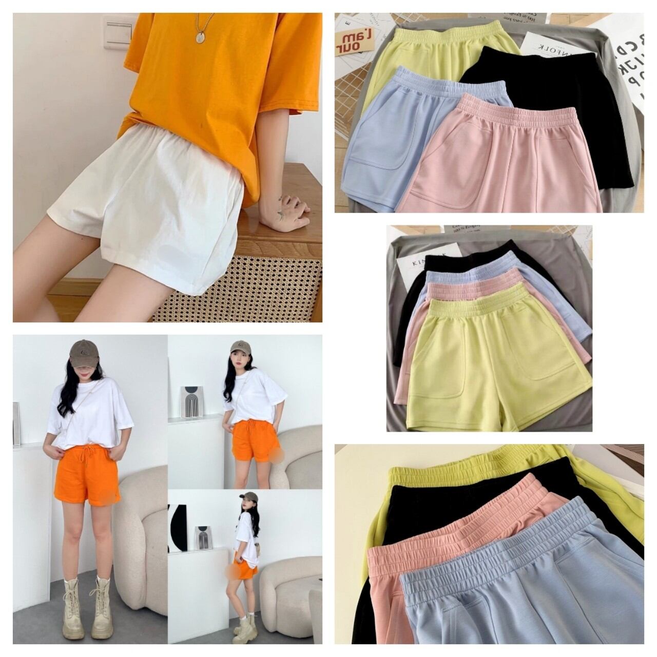 Quần short nữ, quần sooc nữ phong cách thể thao dày mịn