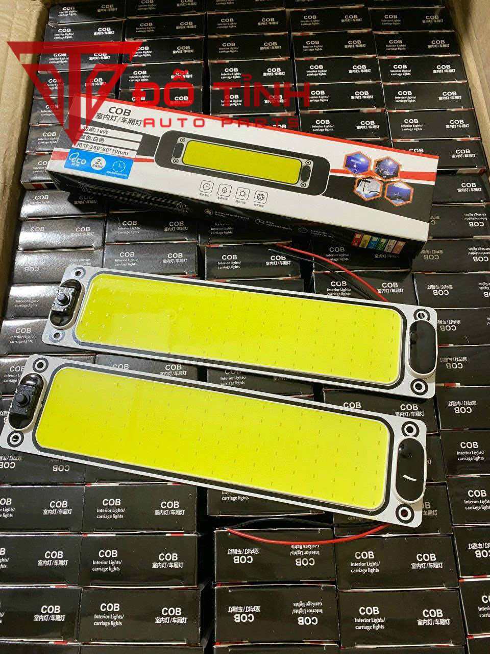 Đèn thùng xe tải. Đèn trần COB siêu bền dùng cả điện 12v và 24v