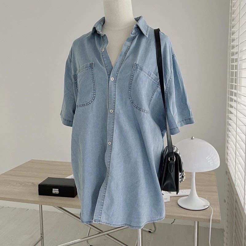 Áo sơ mi chất jean