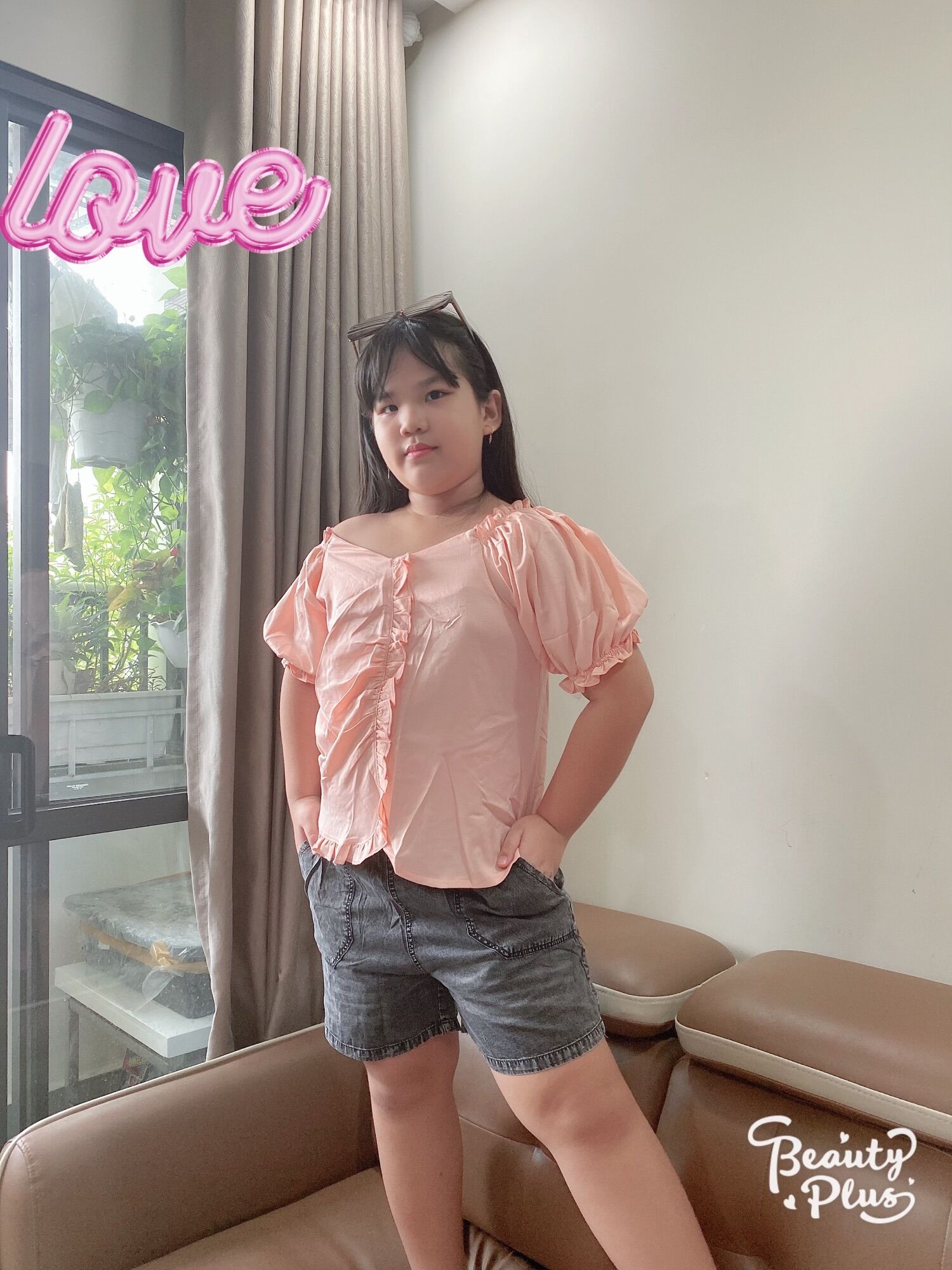 Sét jean đùi bé gái 28-45kg( mẫu mặc 50kg)