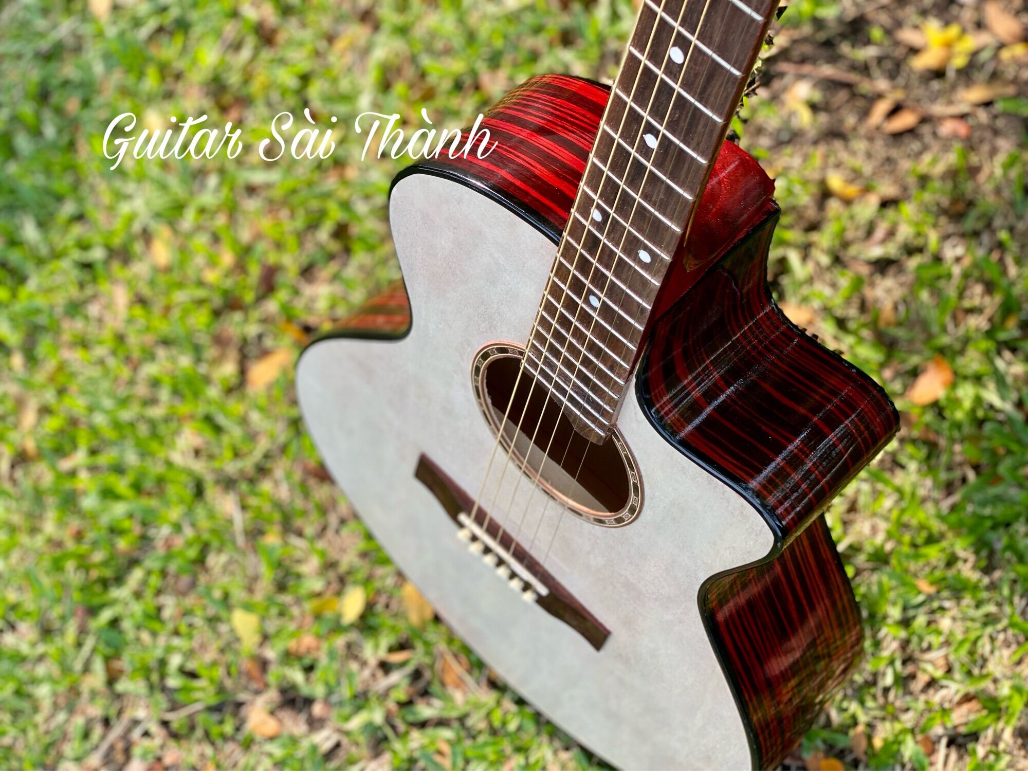 (Miễn Phí Ship) Đàn Guitar Acoustic ST.Real ST-X2 chính hãng gỗ POLYWOOD EBONY (vân gỗ thật ). Có ty chỉnh...