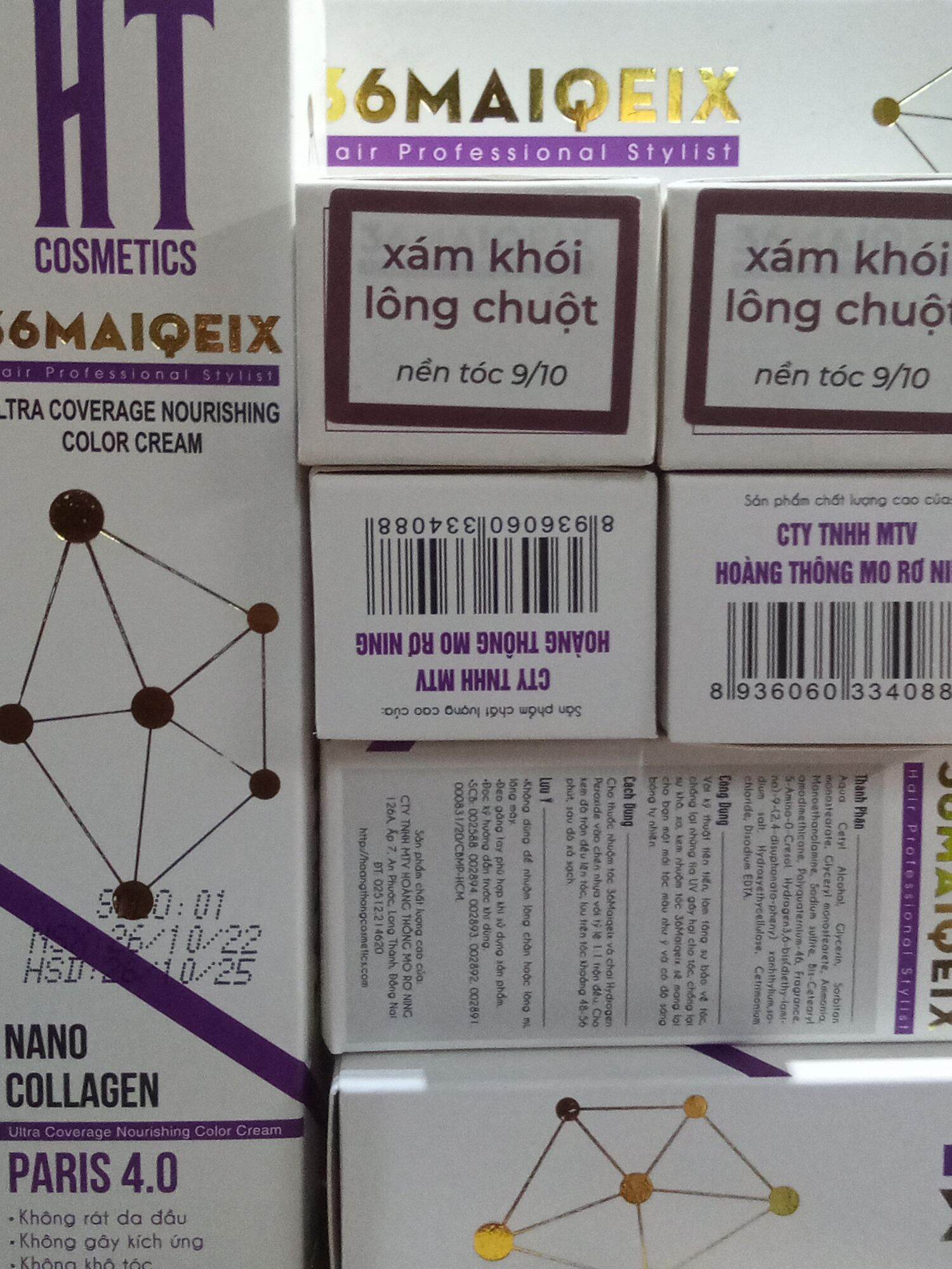 Thuốc nhuộm Xám khói lông chuột tặng oxy