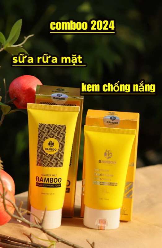 💥DATE MỚI NHẤT💥COMBO KEM CHỐNG NẮNG VÀ SỮA RỬA MẶT BAMBOO