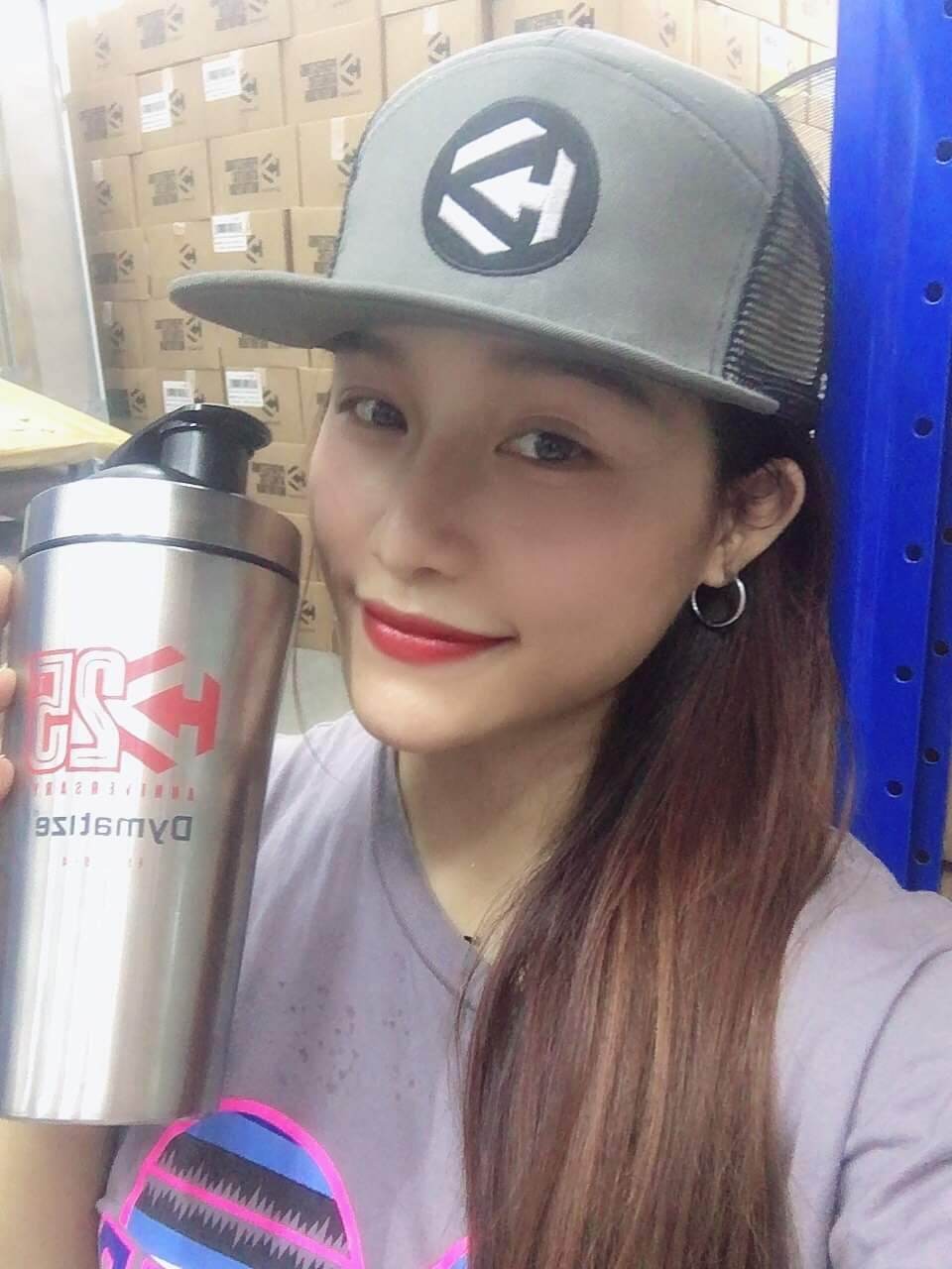 BÌNH LẮC THỂ THAO THÉP KHÔNG GỈ DYMATIZE SHAKER 800ML
