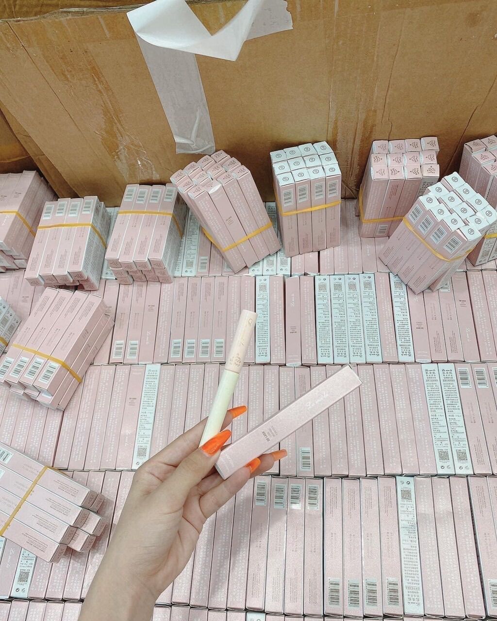 Mascara siêu mảnh chuốt mi dài mịn hàng nội địa Trung vỏ hồng Lameila