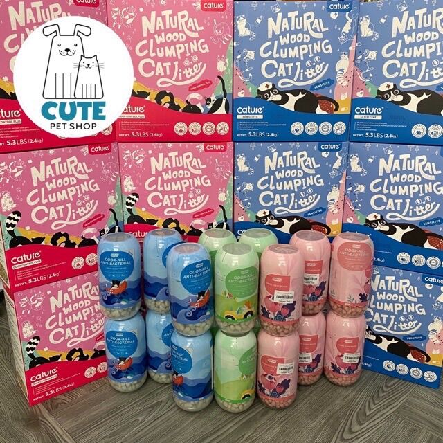 Cát Gỗ Vệ Sinh Cature Cho Mèo 2.4Kg