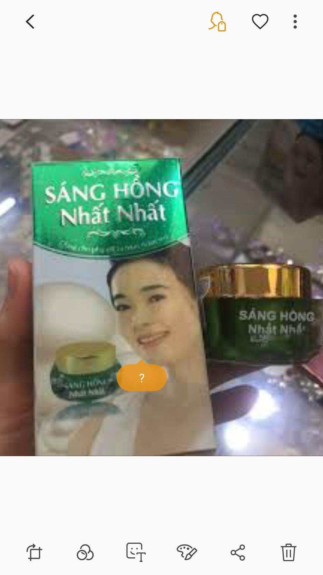 kem sạch mụn, xóa thâm, liền sẹo, trắng da, ngừa mụn Sáng hồng nhất nhất 12gt