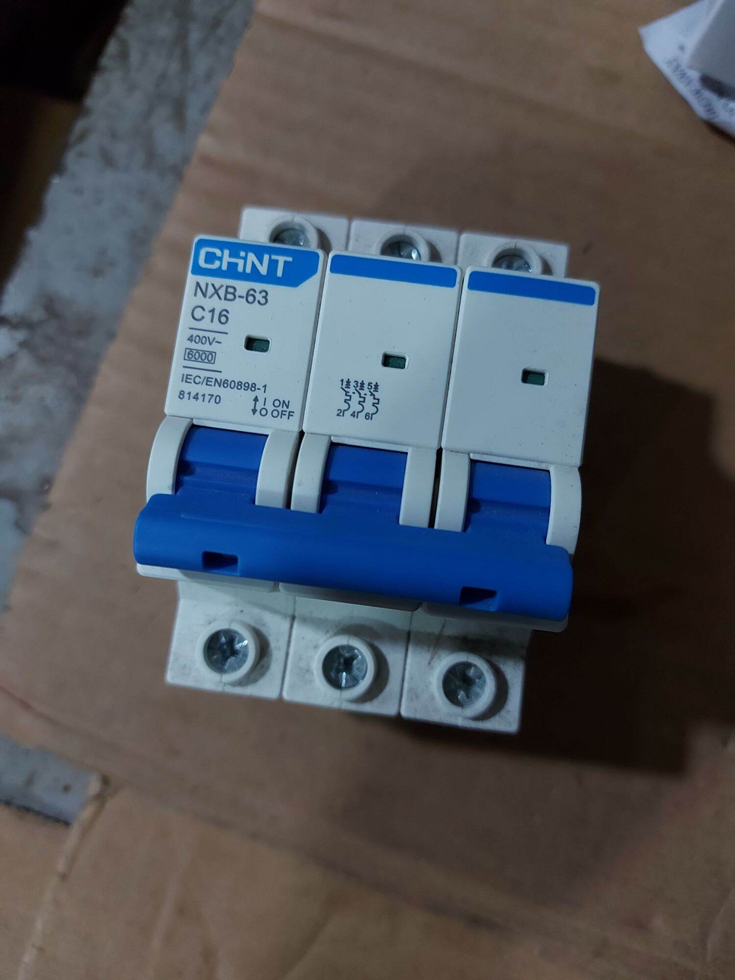 Aptomat MCB Chint NXB-63 1P 2P 3P