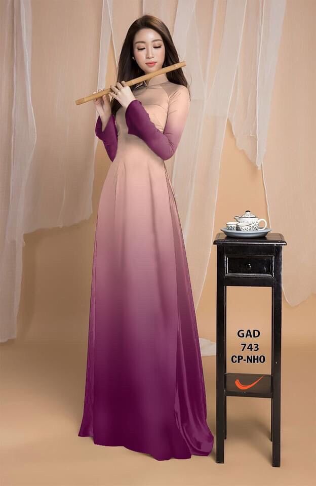 [HCM]Vải áo dài màu chuyển sắc