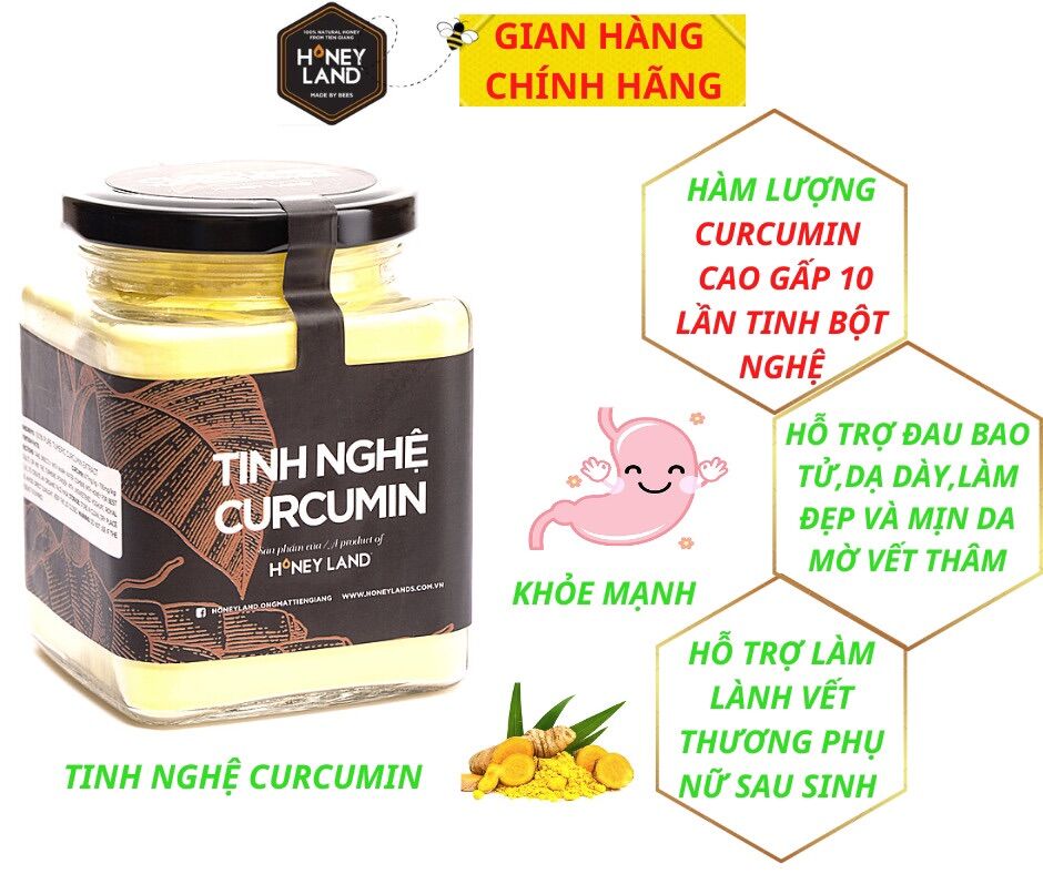 Tinh nghệ curcumin honeyland 100g