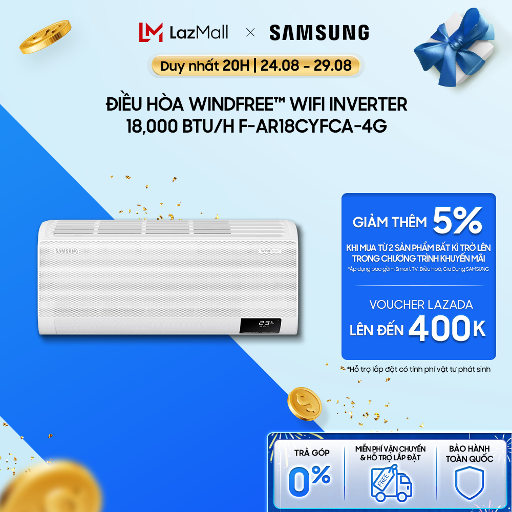 Điều hòa windfree™ wifi inverter 18,000 btu/h f-ar18cyfca-4g