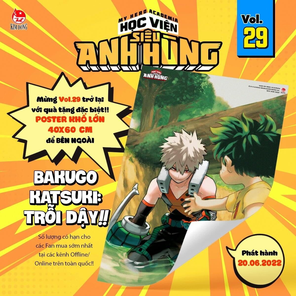 Học viện siêu anh hùng vol 29 kèm poster cuộn ống bảo vệ