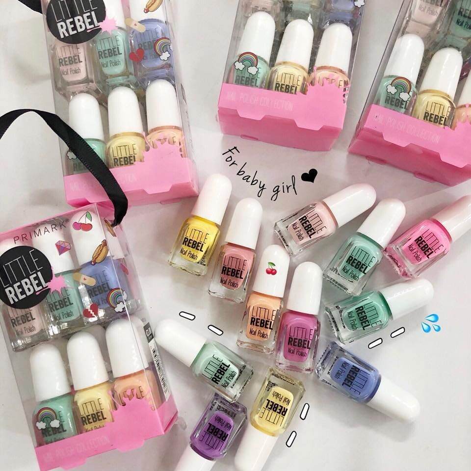 Set 12 sơn móng tay mini primark nail polish cho bé gái