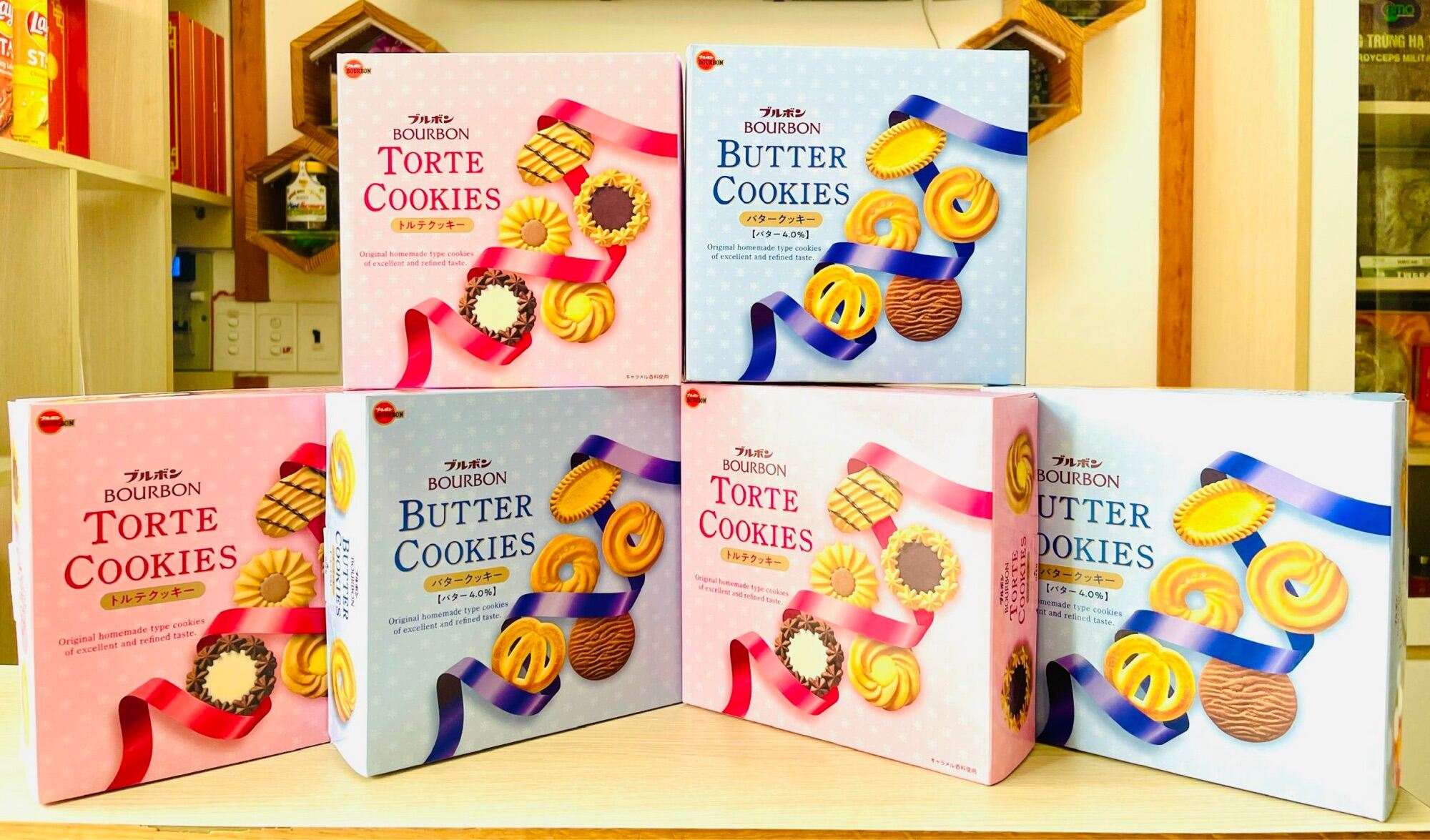Bánh quy bơ Nhật butter cookies - Torte cookies Bourbon
