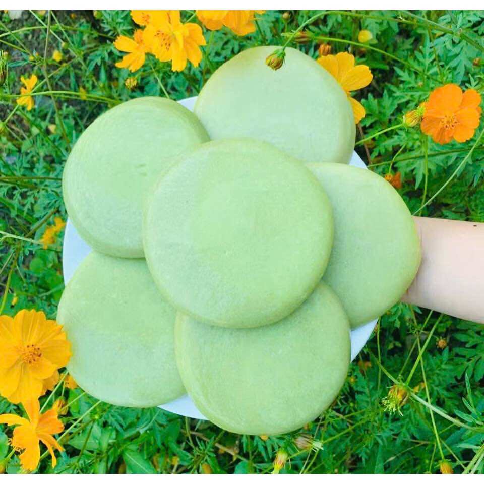 Bánh dày cốm dã tay