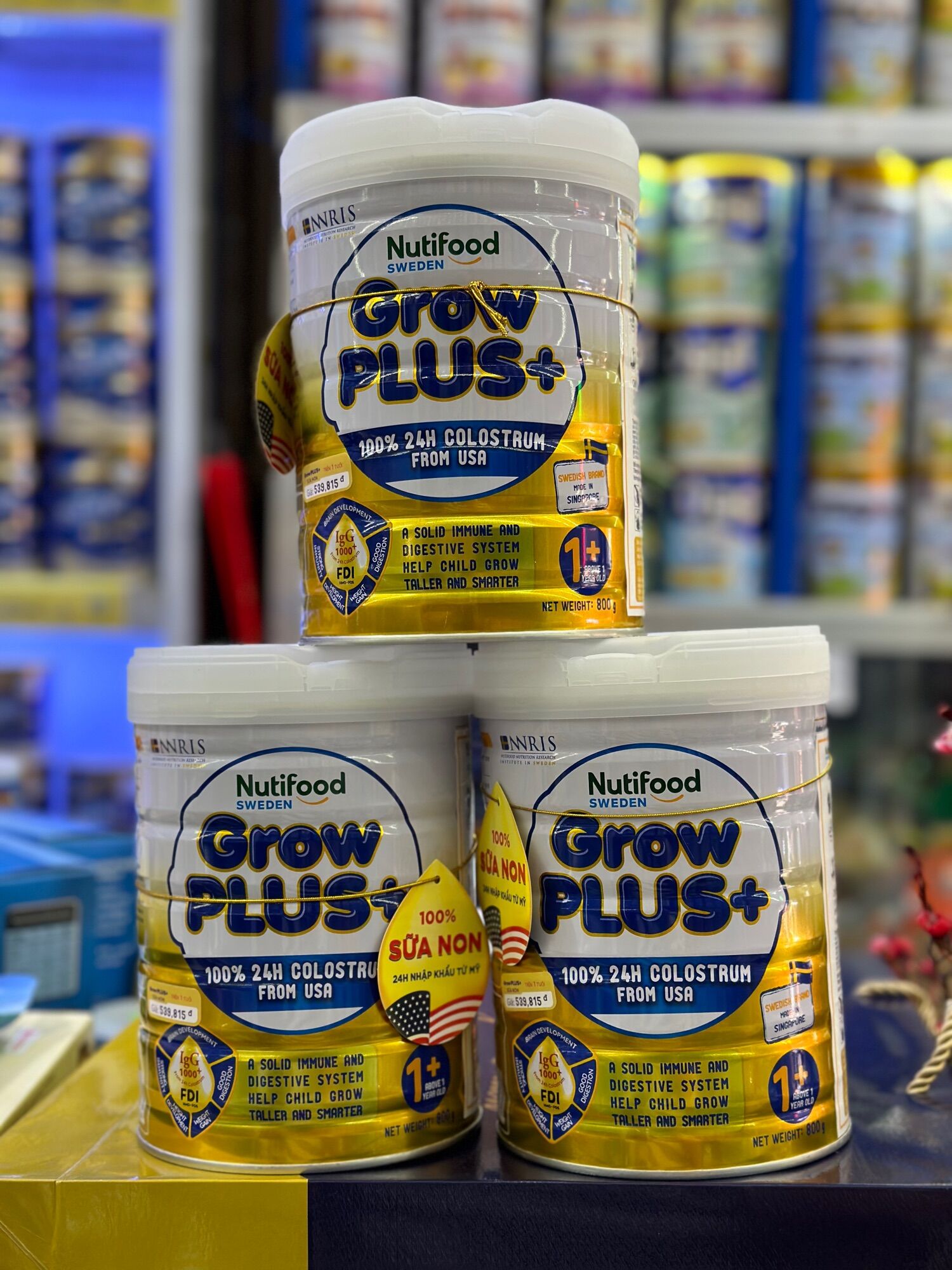 Combo 2 hộp Growplus Vàng 0+ 800gr sữa non Nutifood [date 2026]