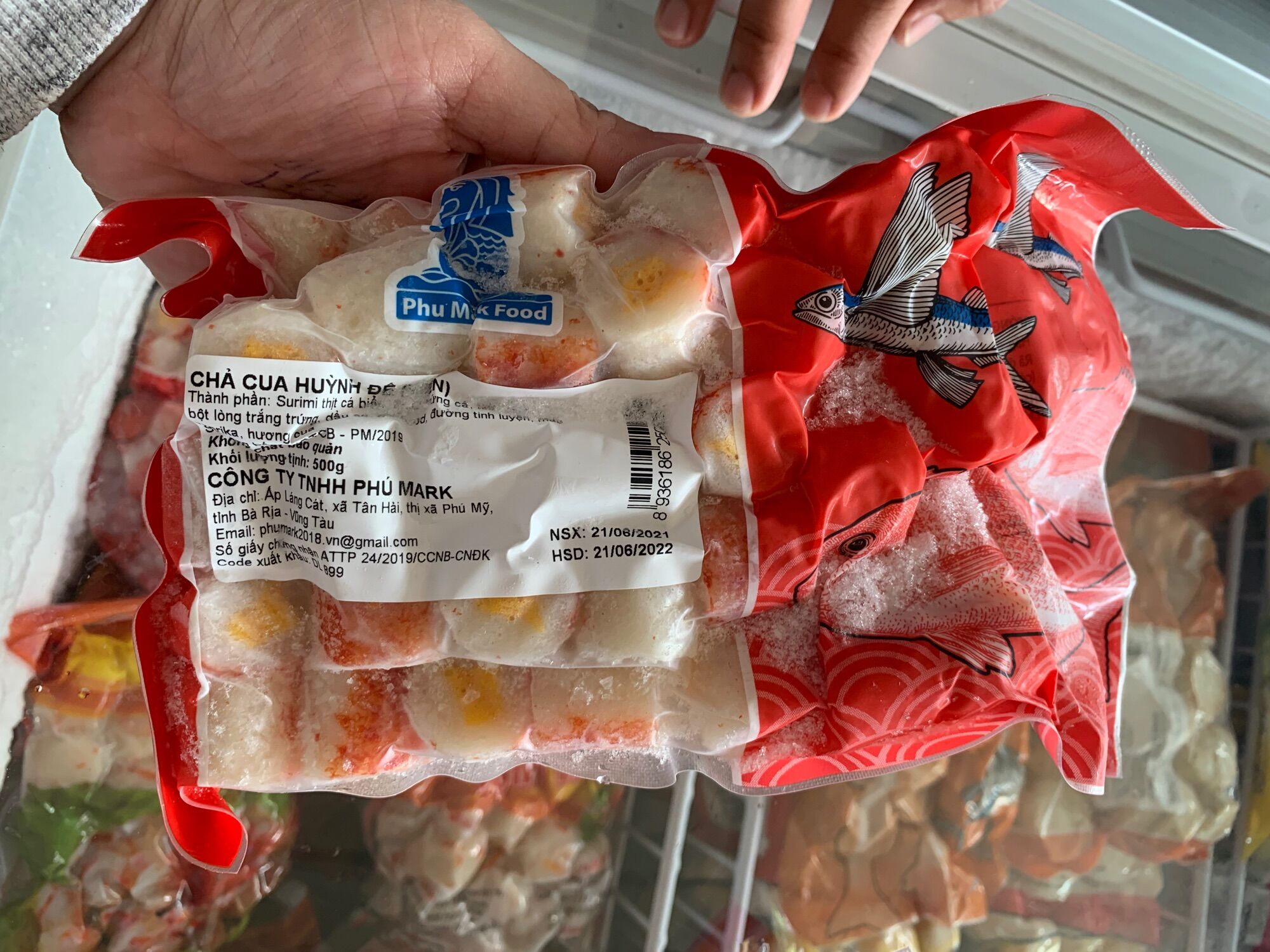 Viên chả cua hoàng đế 500gr hàng viêt nam