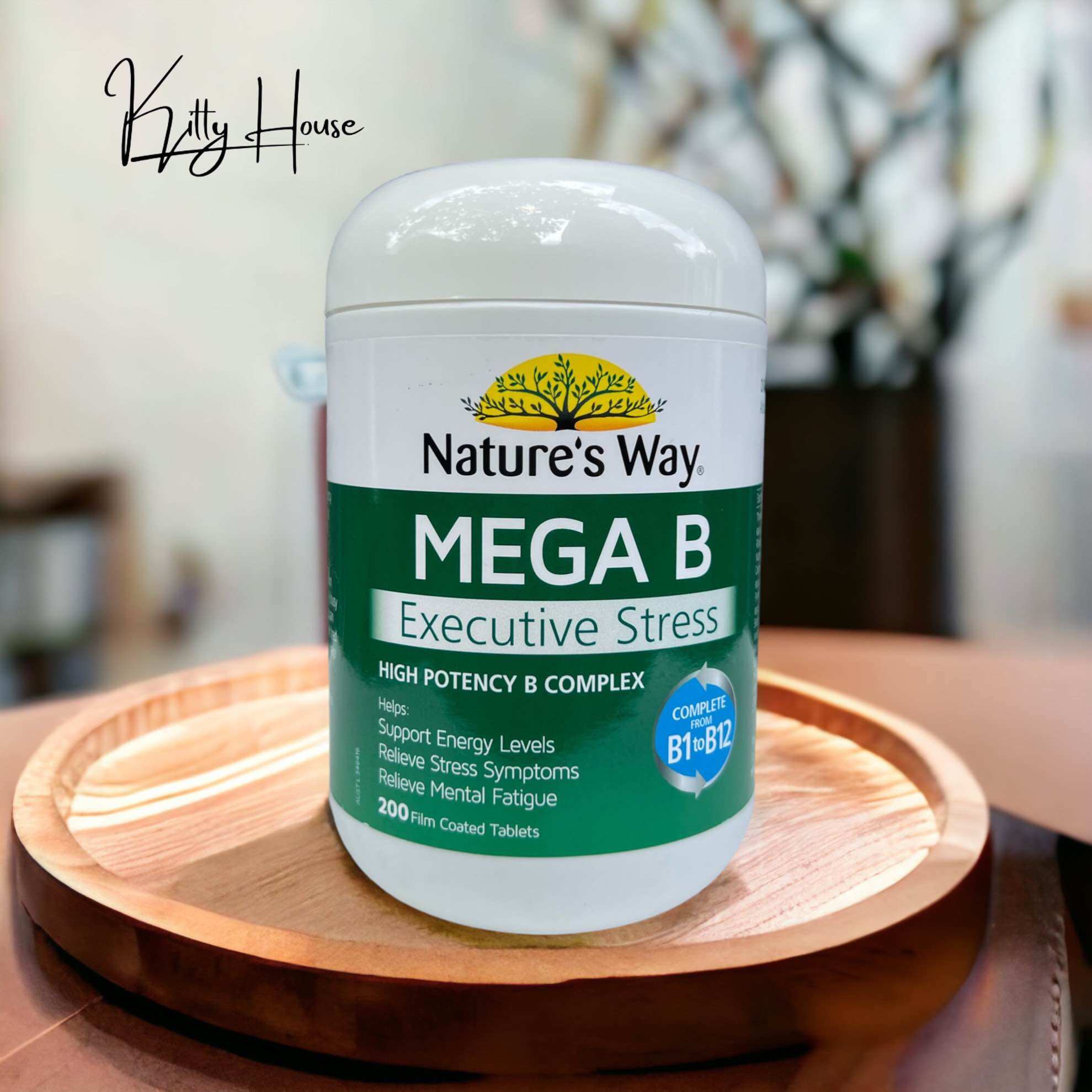 Nature's way mega b executive stress lọ 200 viên chính hãng